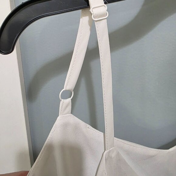 Torrid White Double Layer Tank Top 2X Adjustable Straps Plus Size Cami Blouse - Picture 8 of 9